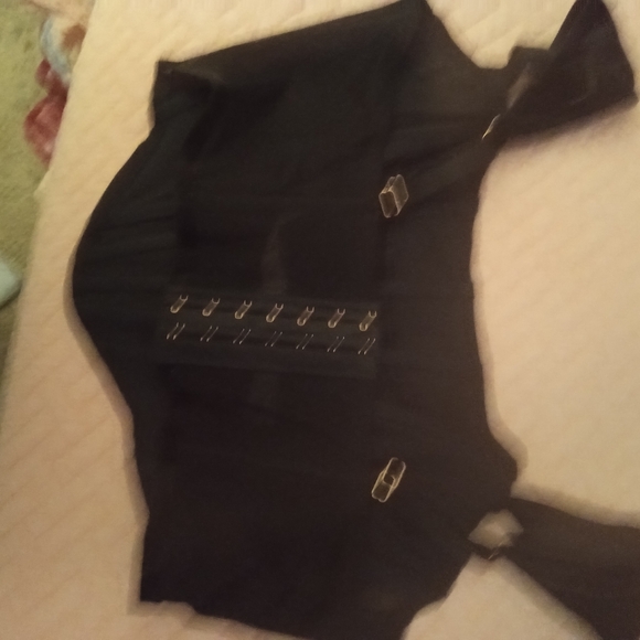 WT VICTORIA'S SECRET BLACK VELVET BUSTIER - Picture 2 of 4